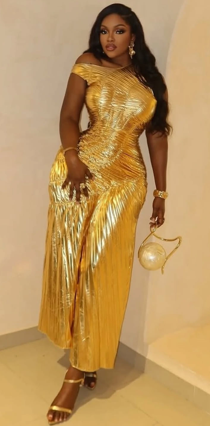 Plus-Size Birthday Maxi Dress