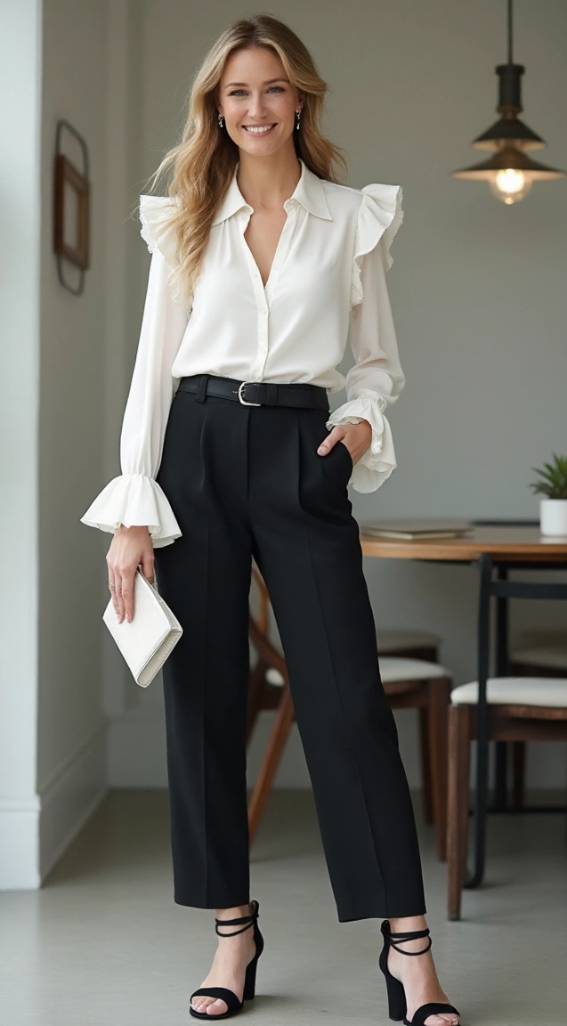 Ruffled Interview Top