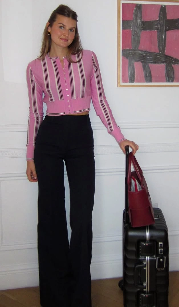 Vibrant Pink Dynamic Casual Business Trip Style