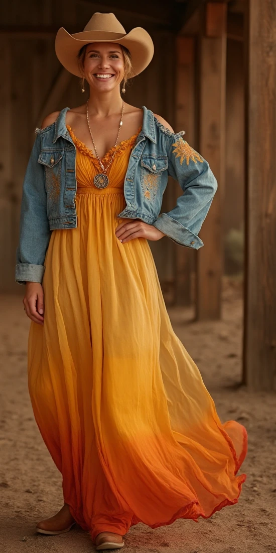 Western Bohemian Dress