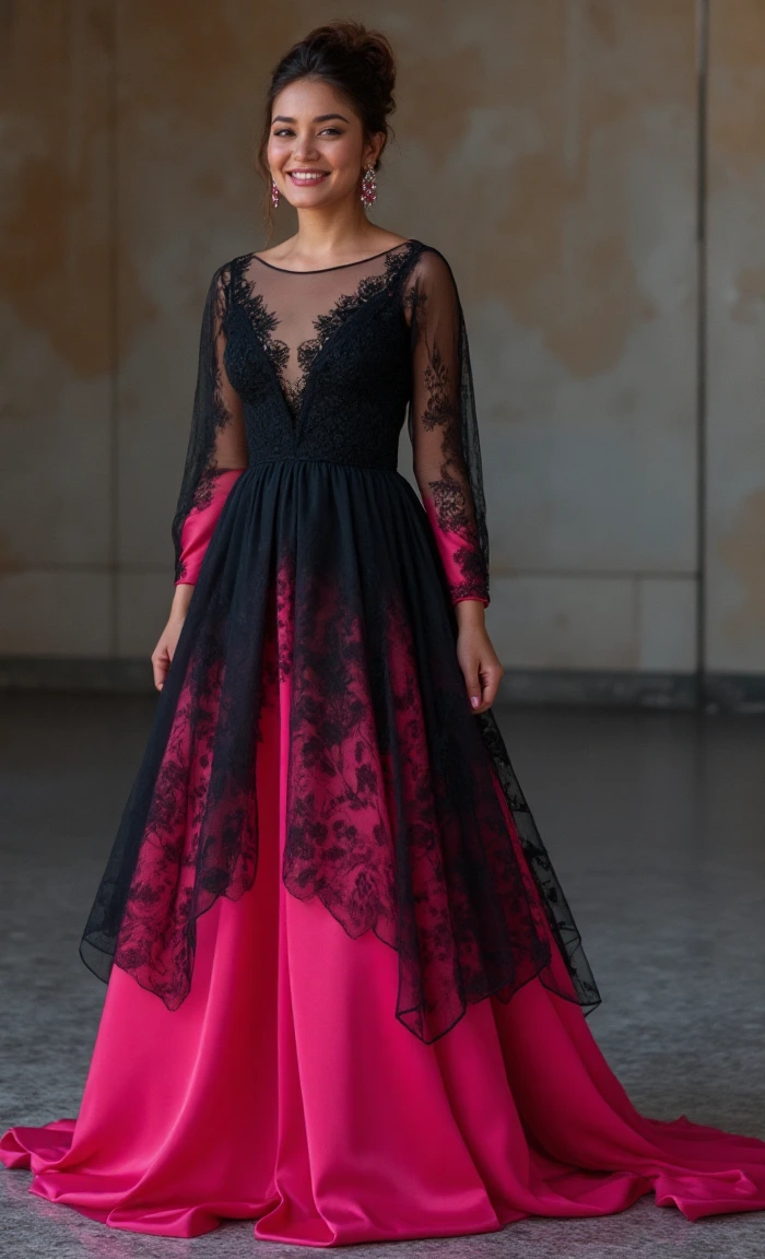 Winter Birthday Party Dress with Dramatic Elegance