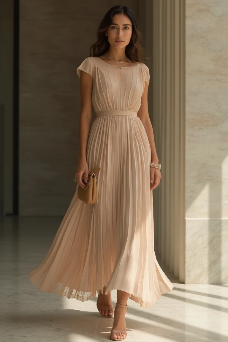 Work Dinner Dress for Serene Sophistication
