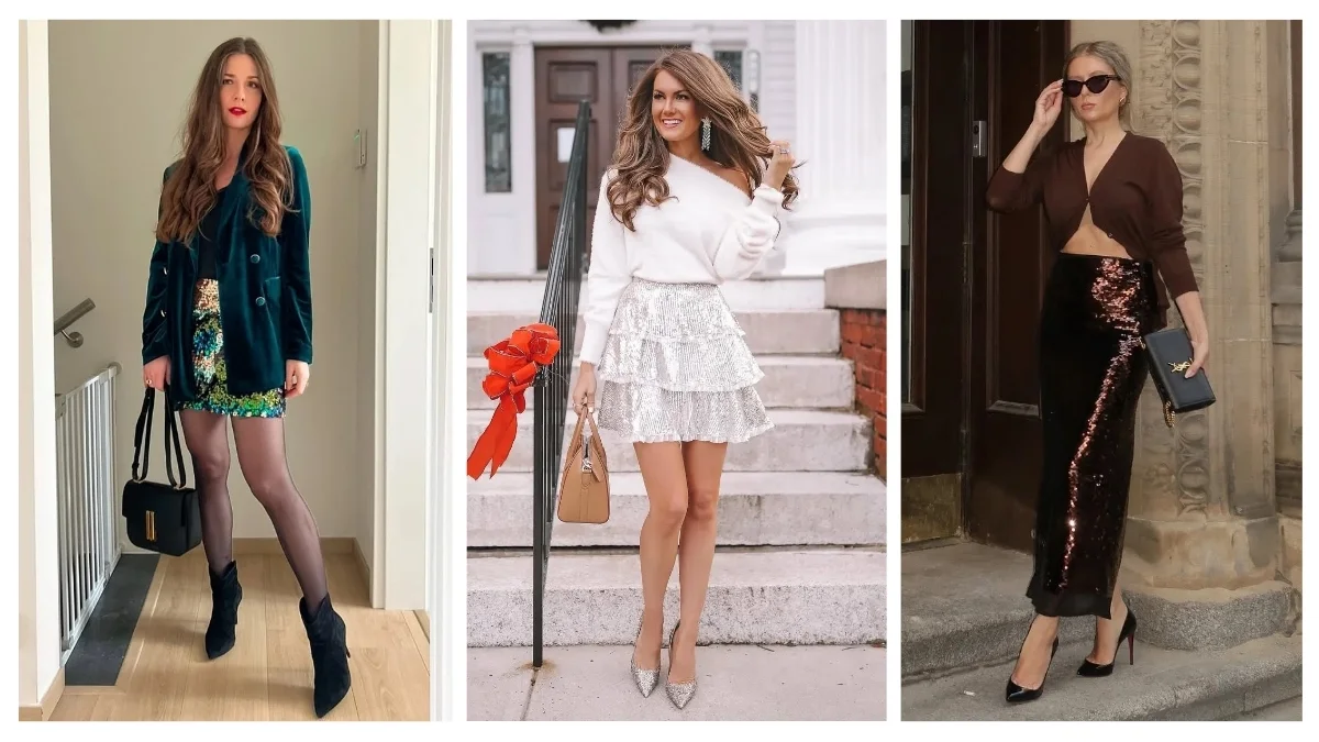 Sequin Skirt Outfit Ideas