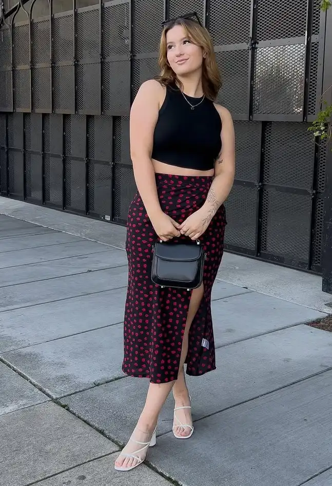 A Playful Patterns Summer Skirt Outfit