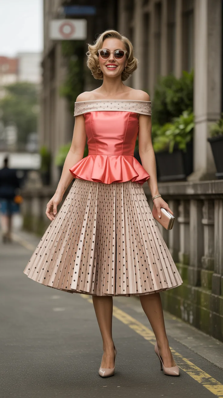 A Retro Radiance Summer Skirt Outfit