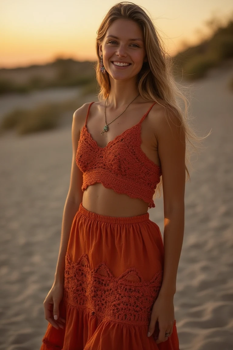 A Sunset Spice Summer Skirt Outfit