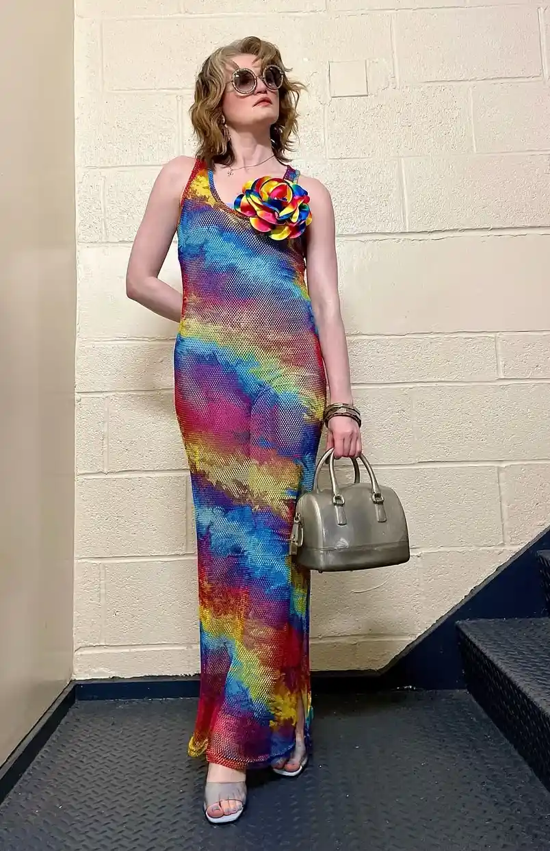 Bold Color Pride Evening Outfit