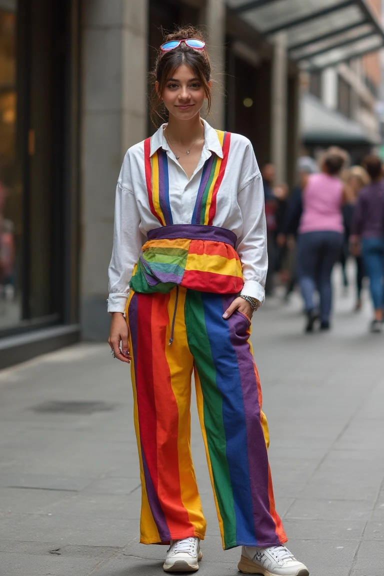 Bold Stripe Pride Street Outfit