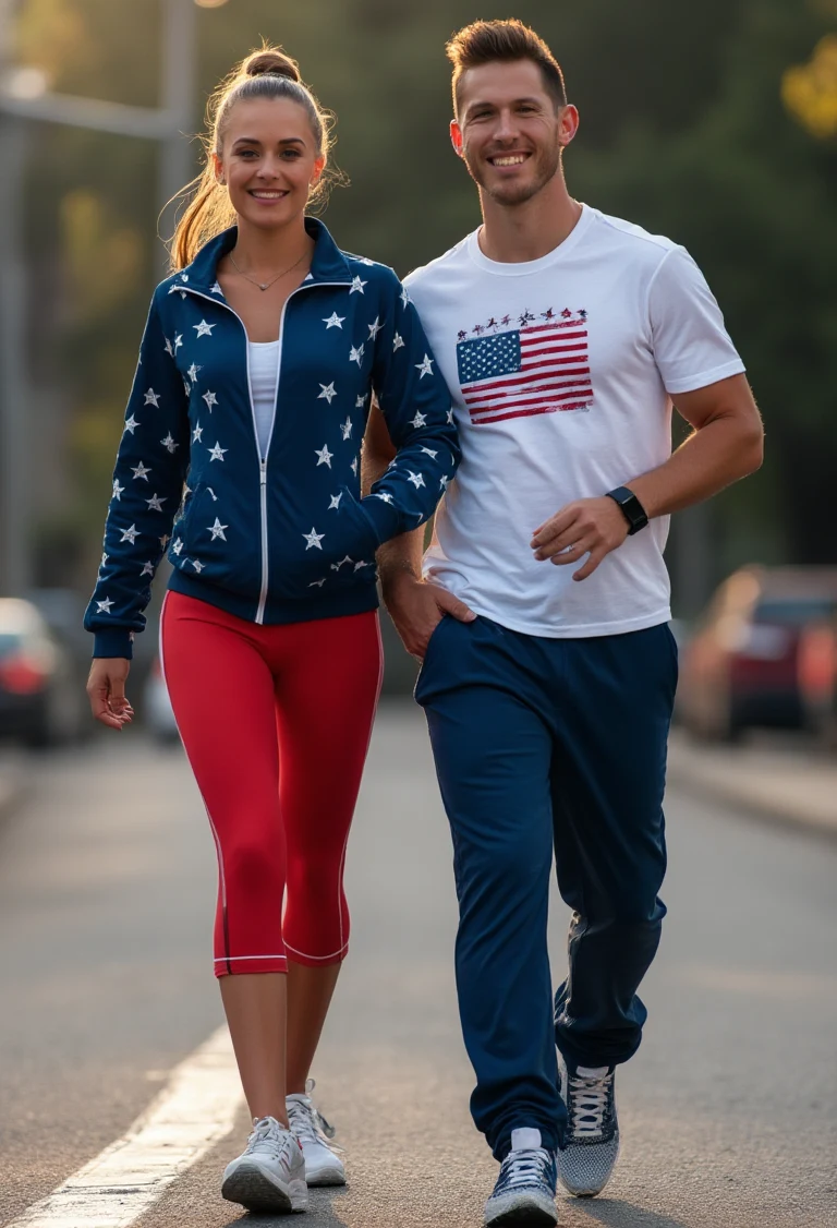 Coordinated Activewear for Your Fourth of July Journey