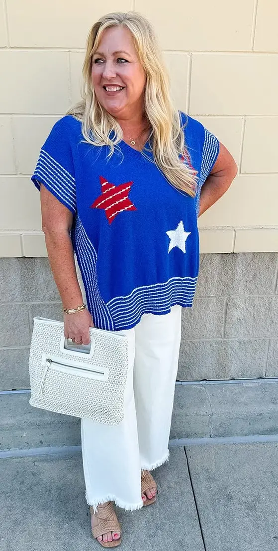 Cozy Chic Fourth of July Ensemble