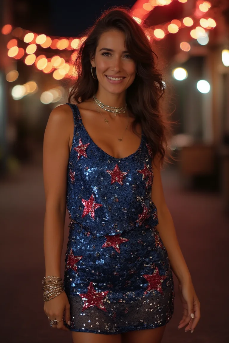 Glamorous 4th of July Look