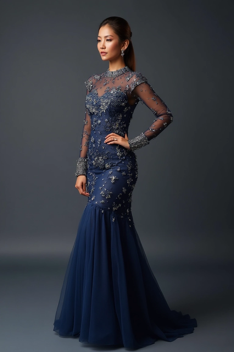 Glamorous Blues Las Vegas Summer Outfit