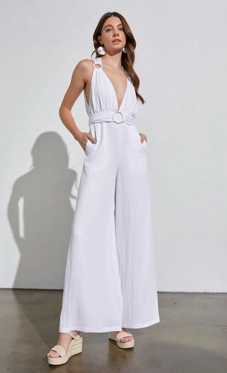 Ivory Serenity The Breezy Wide Leg Jumpsuit