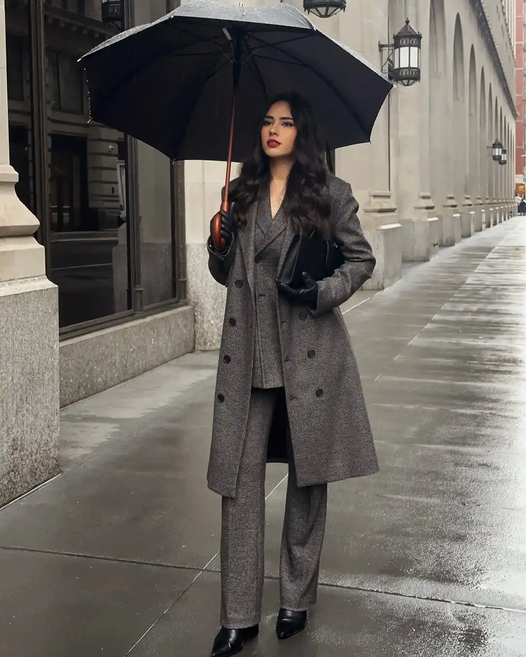 Rainy Day Work Outfits with City Edge