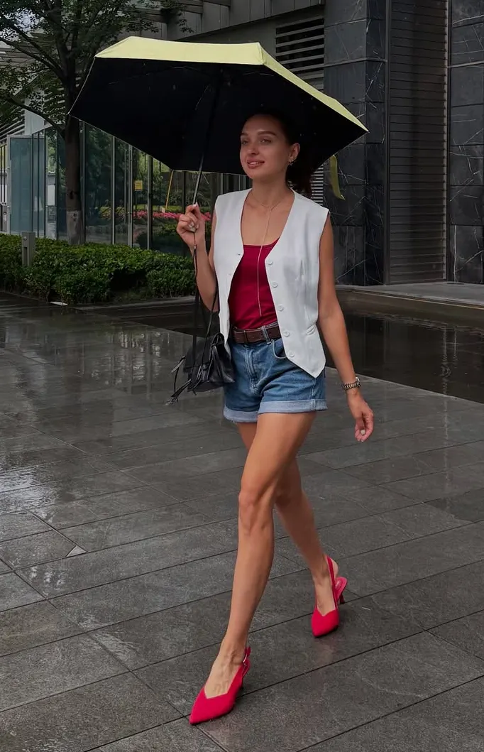 Rainy Day Work Outfits with Modern Ease