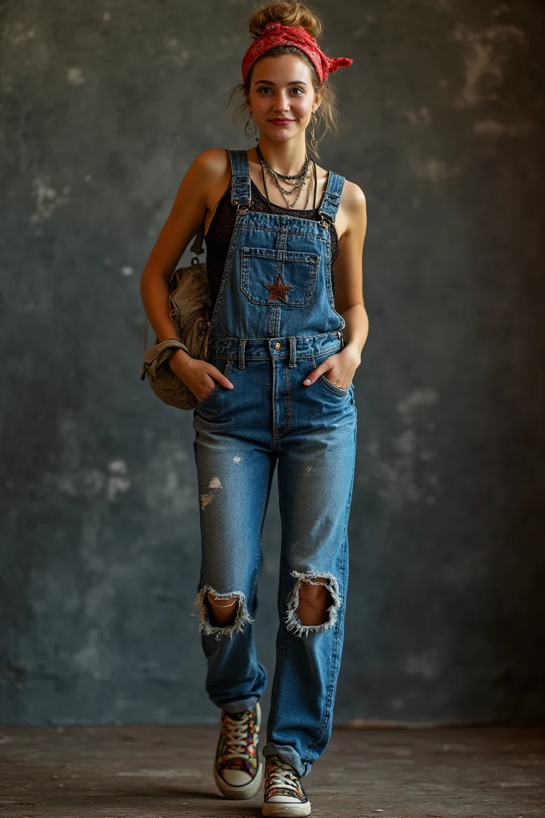 Rugged Denim Charm Revives Casual Concert Style