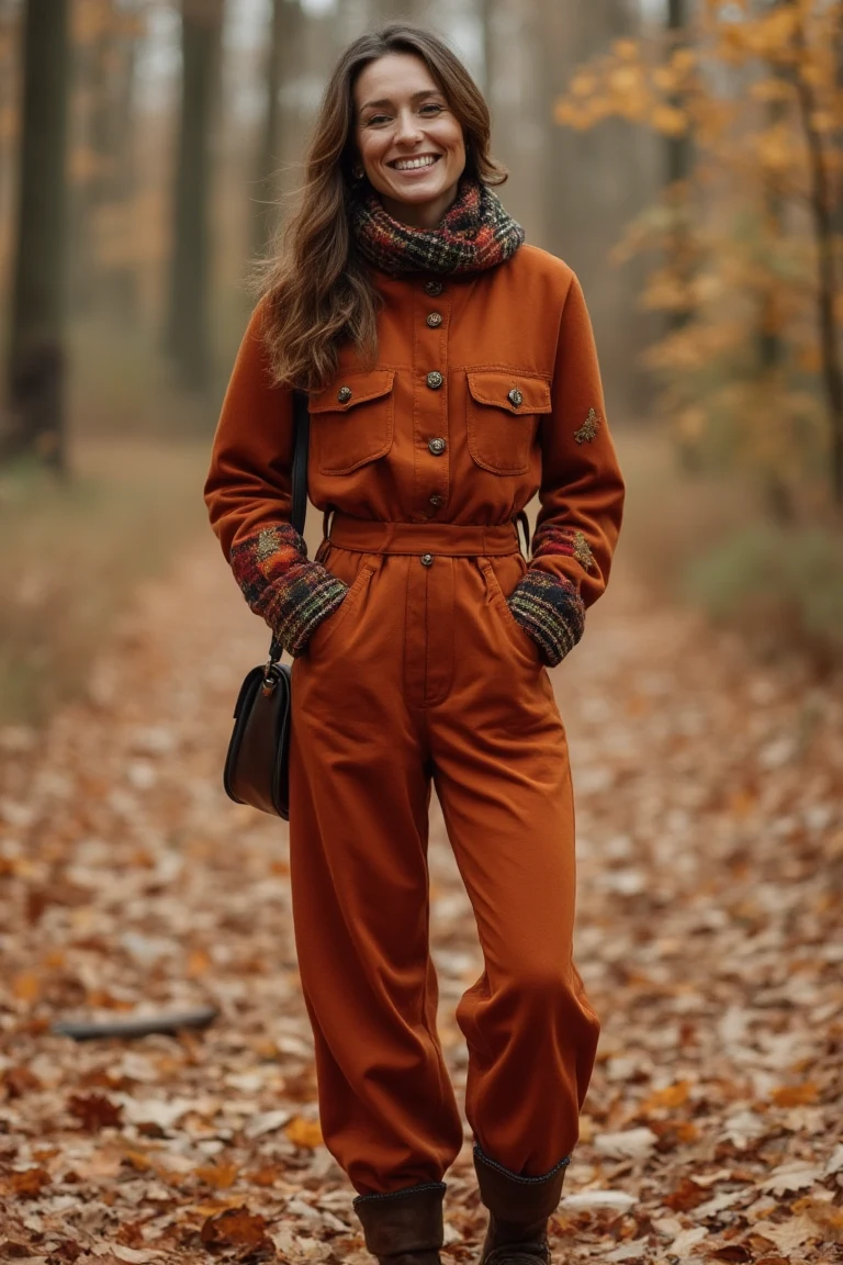 Rustic Amber The Cozy Wide Leg Jumpsuit