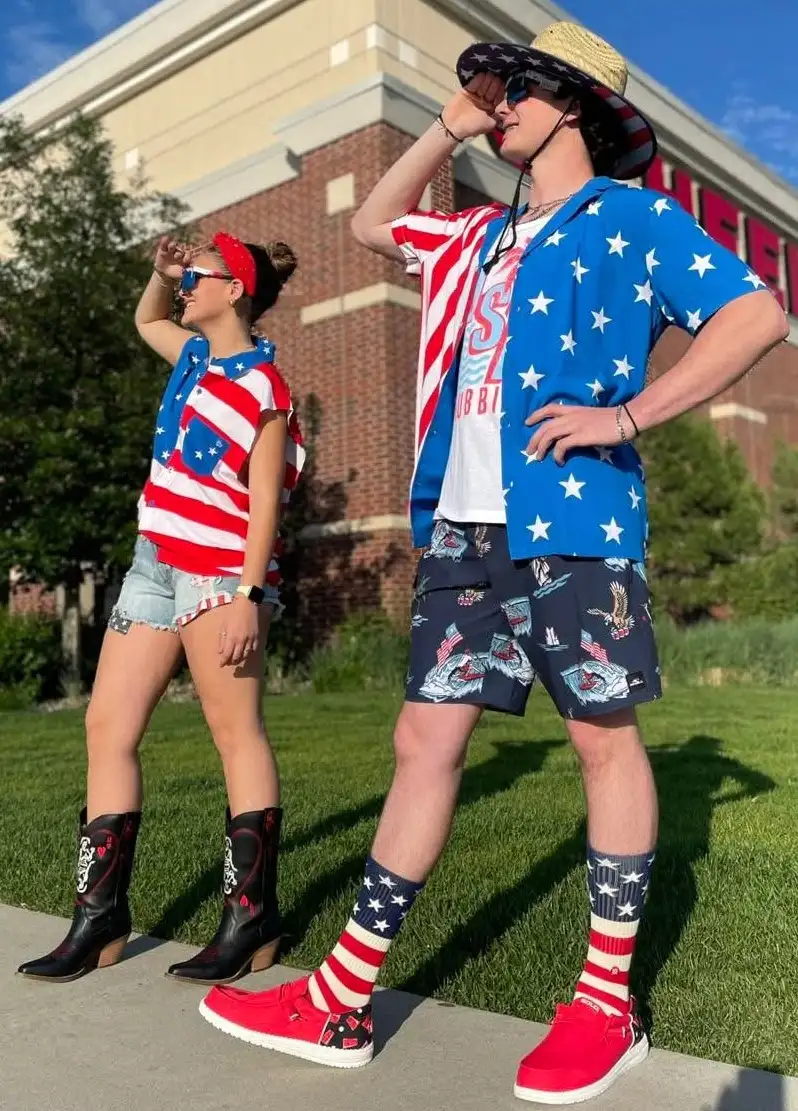 Your Guide to Coordinated 4th of July Couple Looks