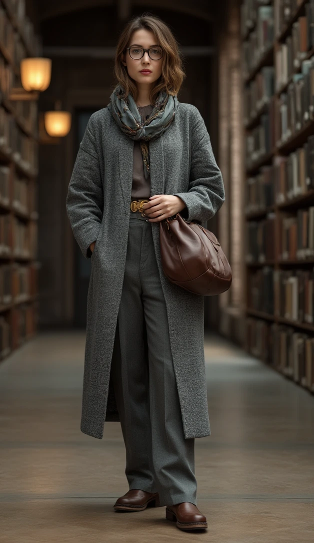 Academic Allure in Understated Tones