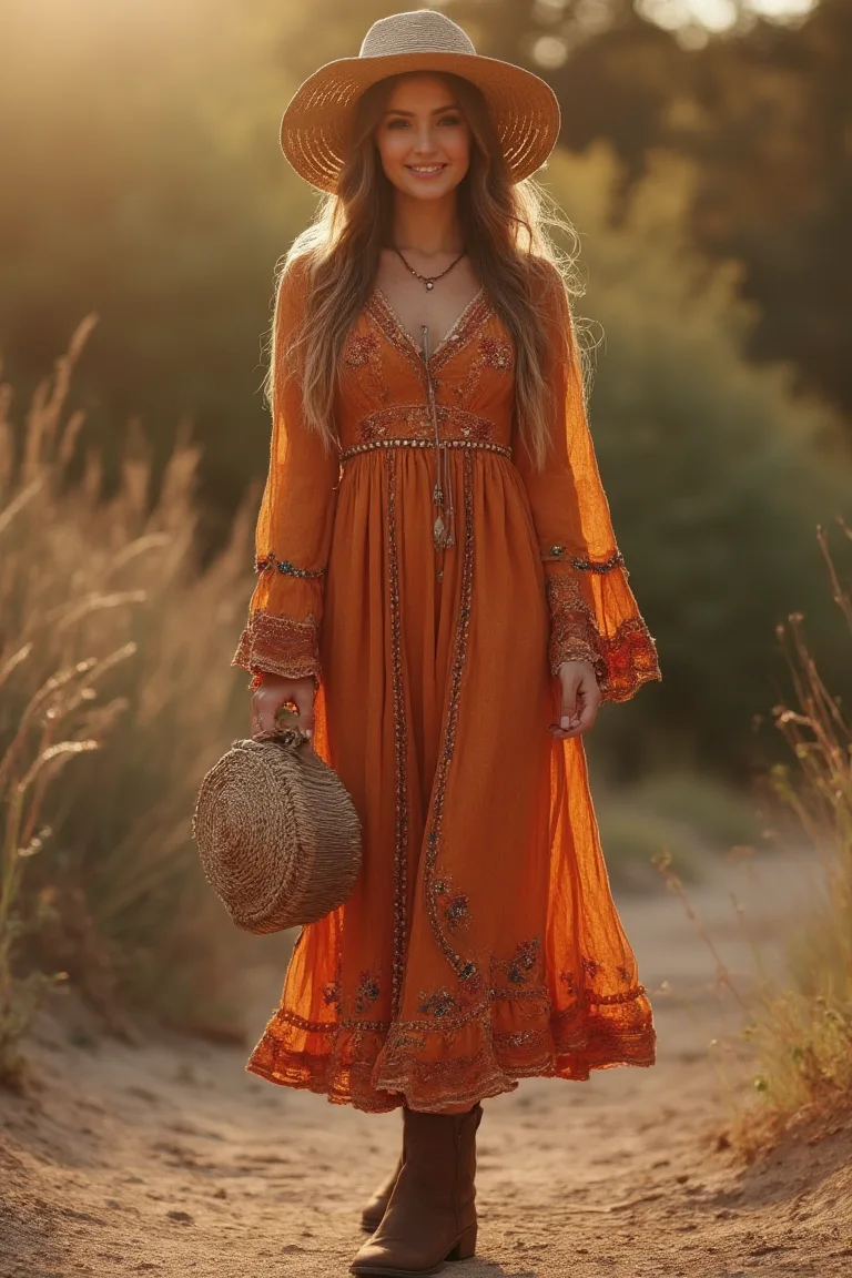 Amber Glow Timeless Cozy Seasonal Outfit
