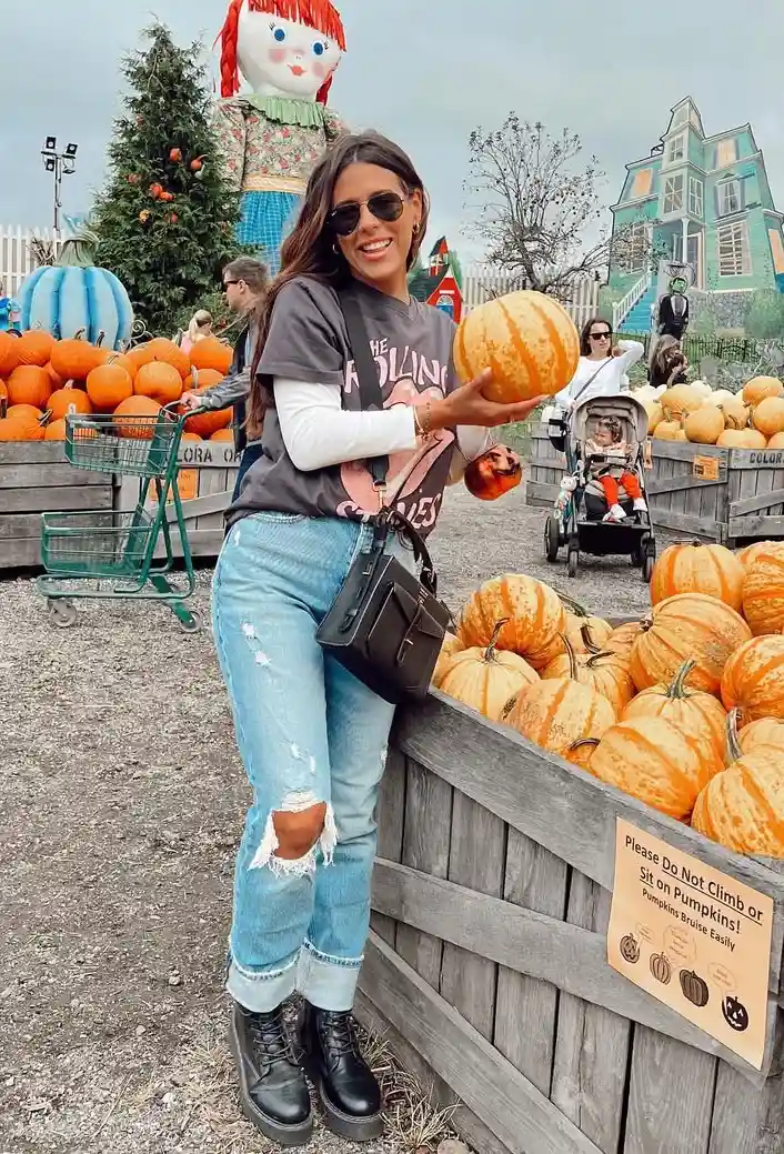 Autumn Elegance Pumpkin Patch Seasonal Outfits