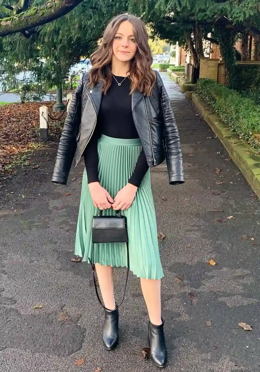 Autumn Elegance Vibrant Colors Seasonal Outfit