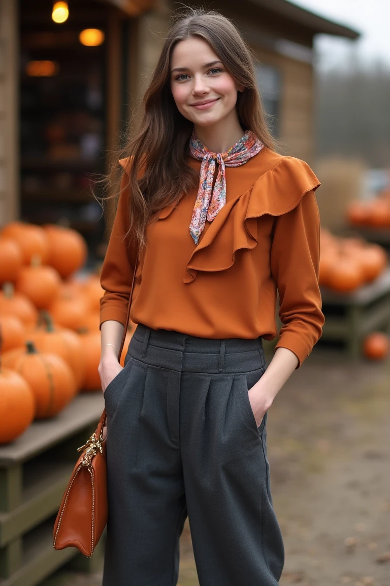 Autumn Glow Pumpkin Patch Seasonal Outfits