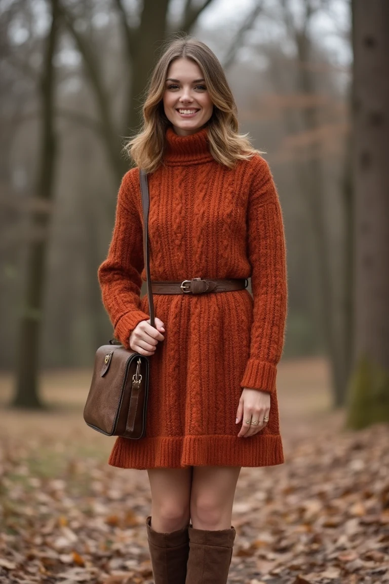 Autumn Texture Office Outfit Ideas