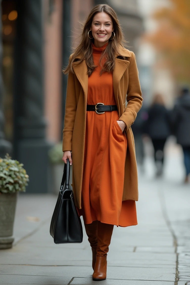 Autumn Warmth Office Outfit Ideas