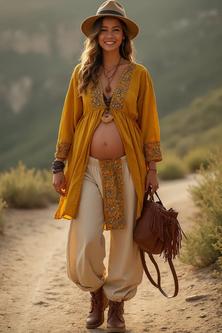 Bohemian Chic for the Adventurous Expecting Mother