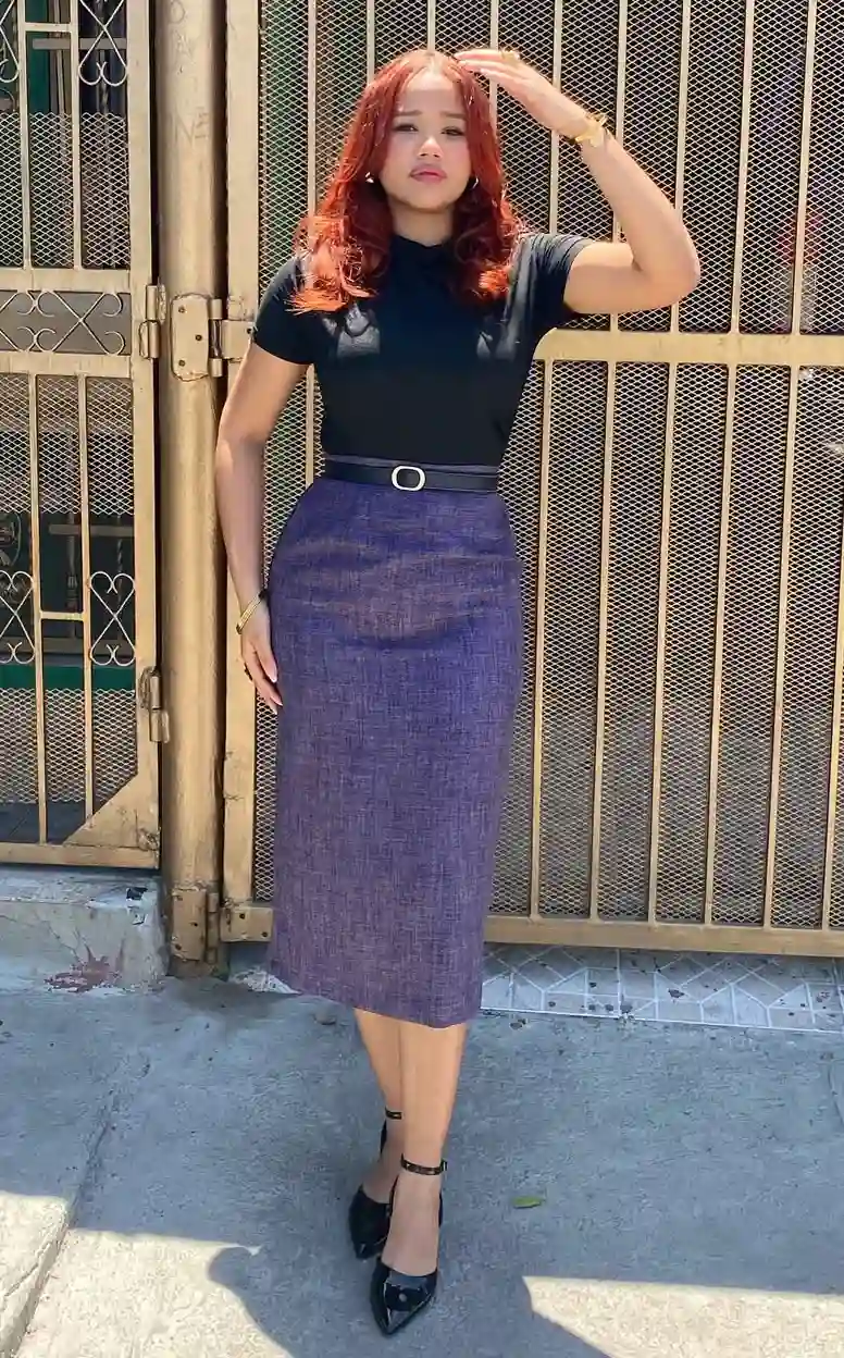 Bold Hue Timeless Church Outfit