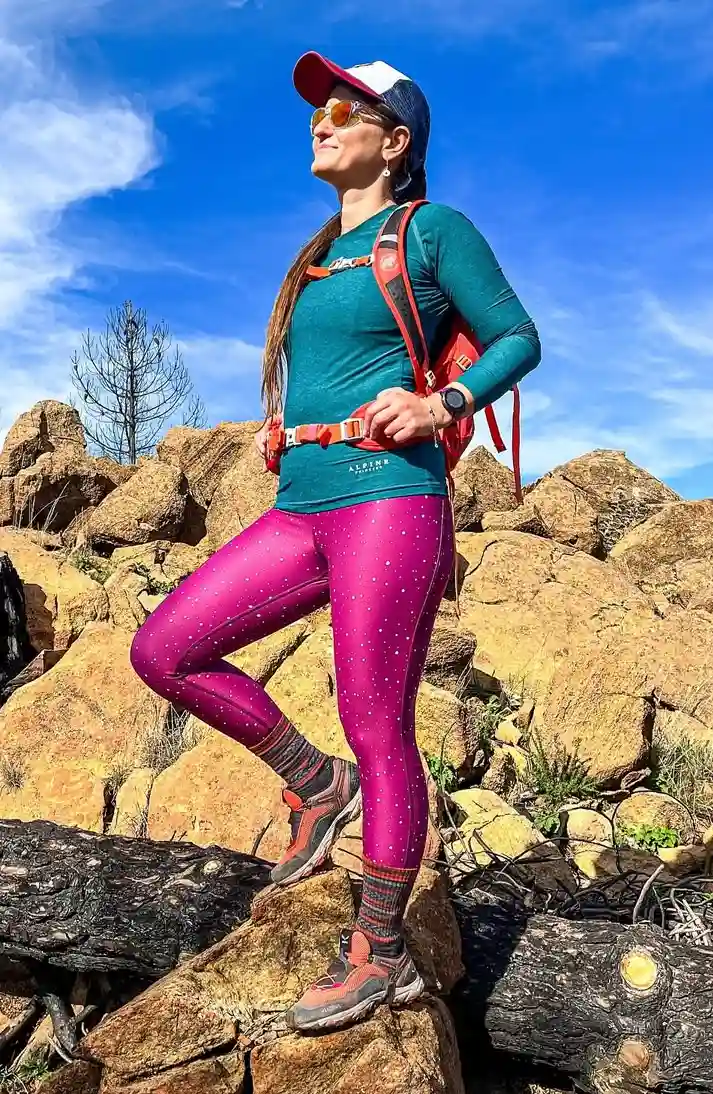Bold Patterns Summer Hiking Legwear Outfit