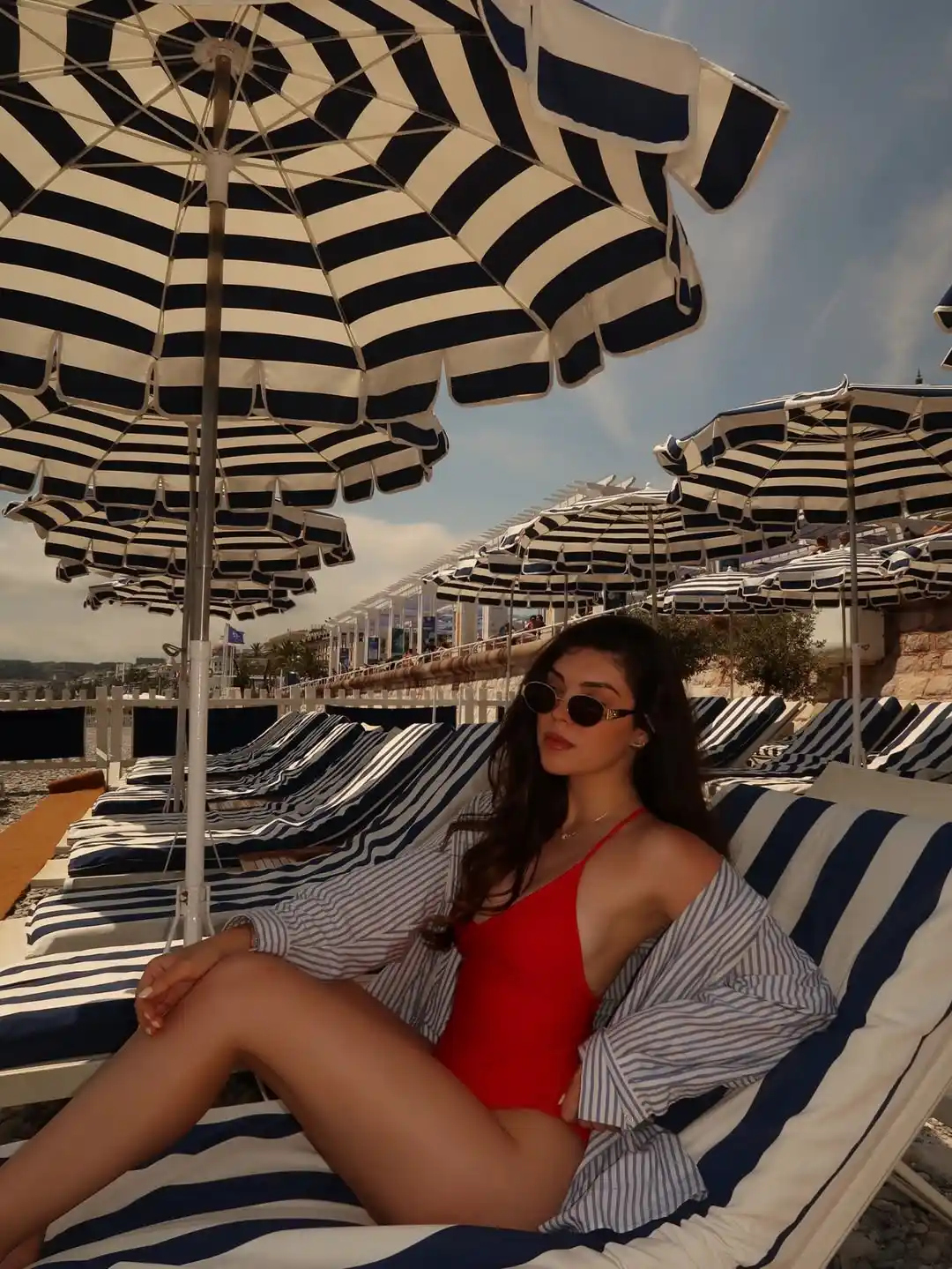 Bold Red Layers Summer Outfit