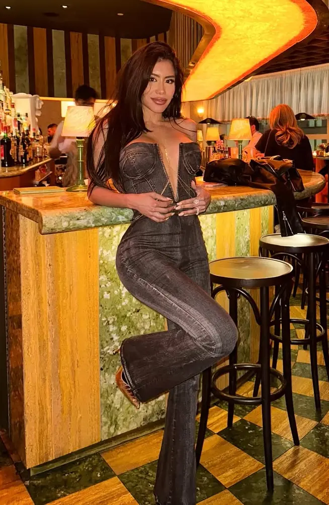 Charcoal Chic A Bold Dinner Night Jumpsuit