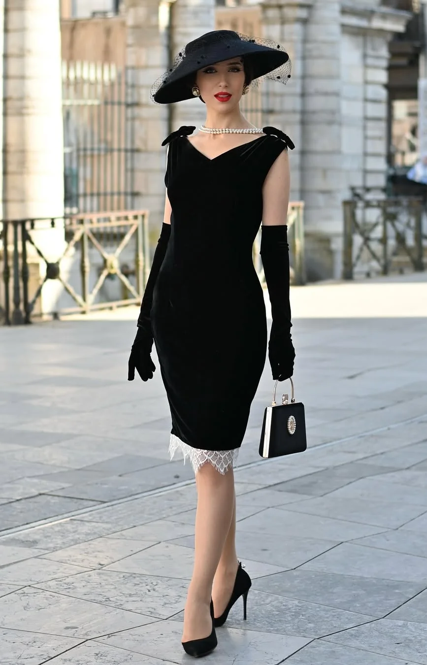 Classic Black Velvet and Virtue Winter Outfit
