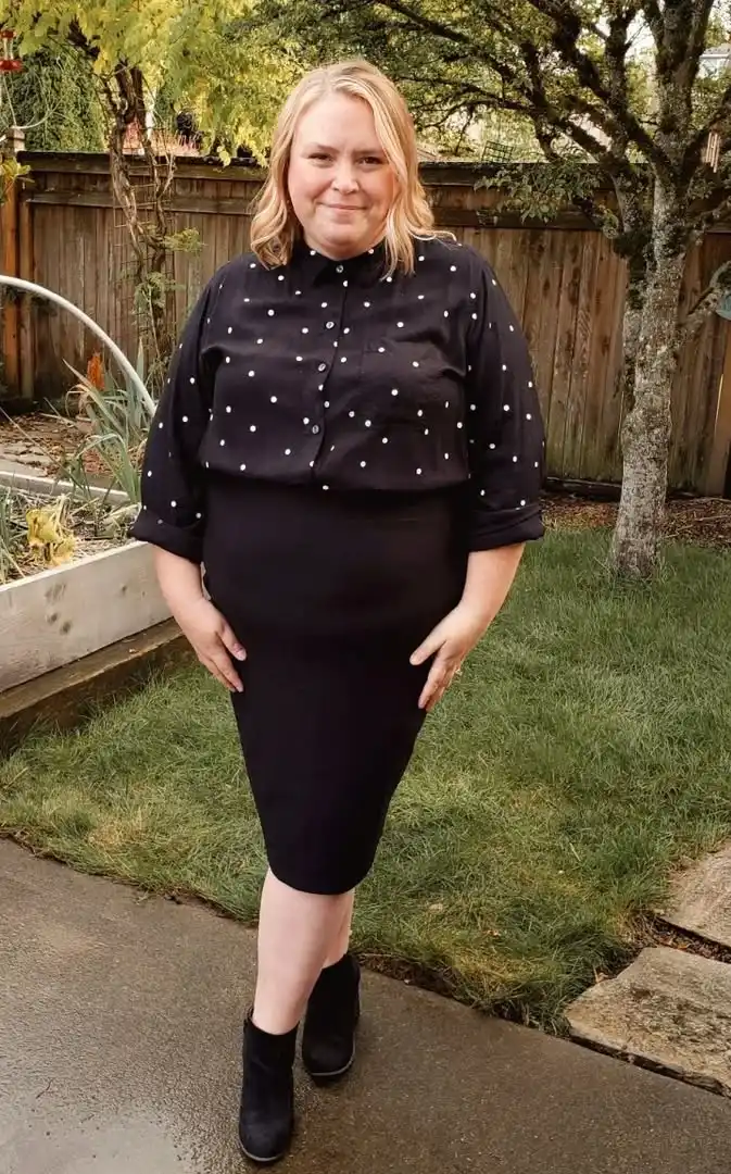 Classic Monochrome Plus Size Fall Outfit Inspiration
