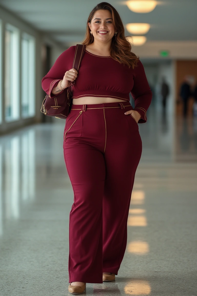Coordinated Look for the Plus-Size Traveler