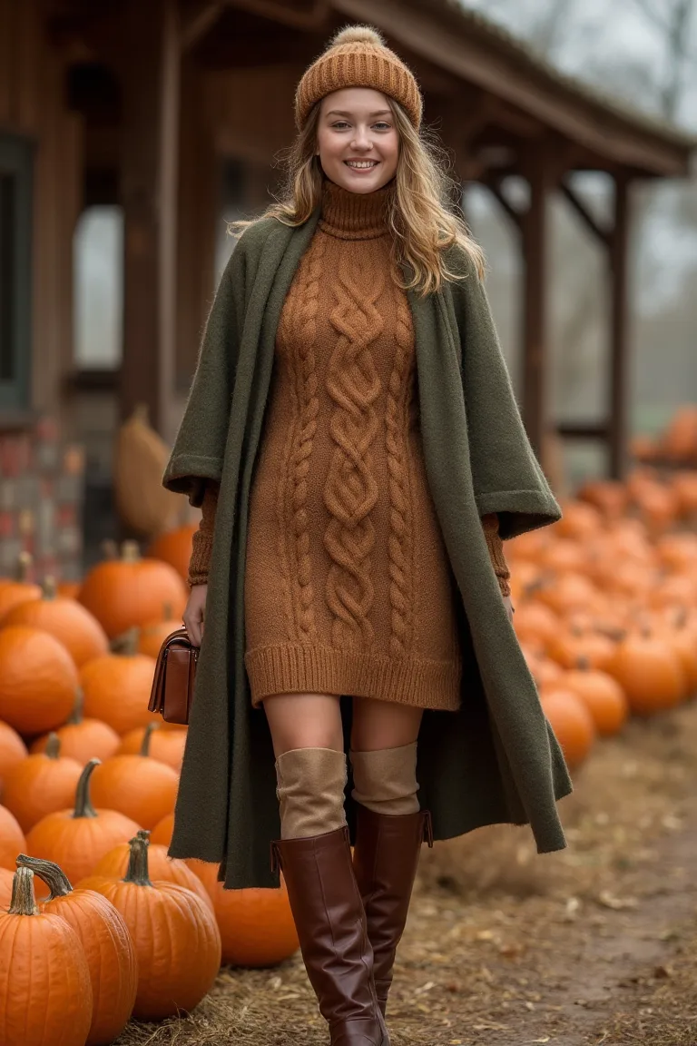 Cozy Layers Pumpkin Patch Seasonal Outfits