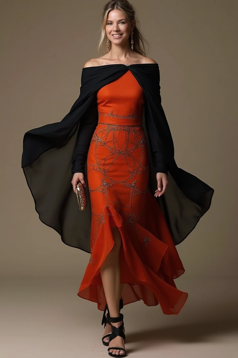 Dramatic Layers Early Fall Seasonal Outfit