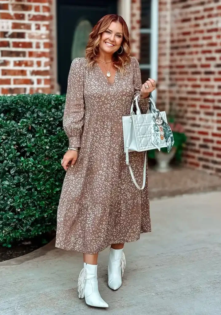 Earthy Leopard Summer Church Outfit
