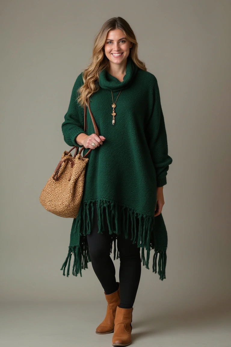 Emerald Elegance Plus Size Fall Outfit Inspiration