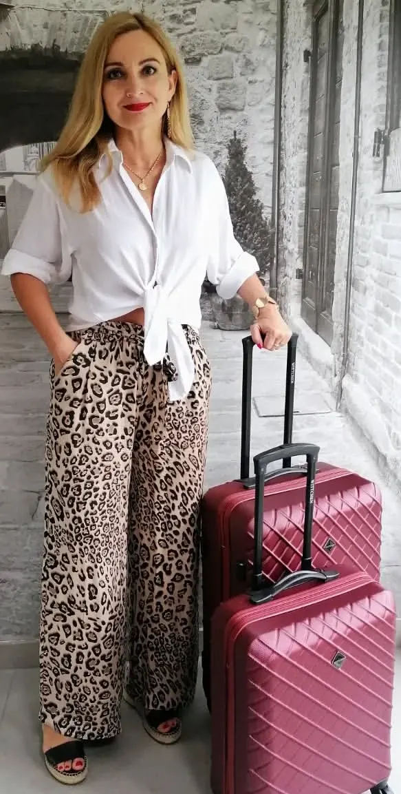 Exotic Prints Meet Effortless Travel Style