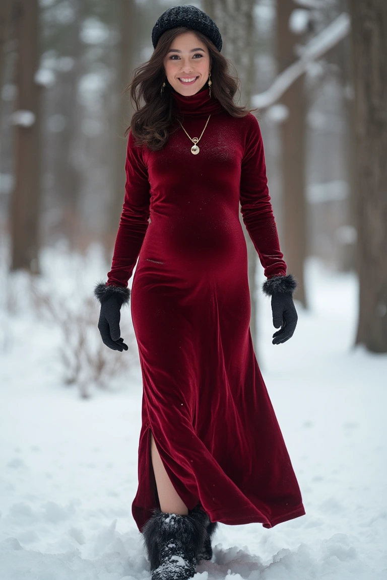 Festive Maternity Glamour
