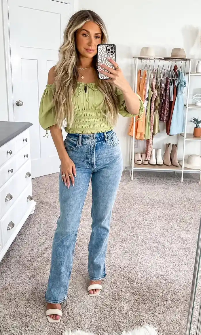 Fresh Greens Early Fall Seasonal Outfit