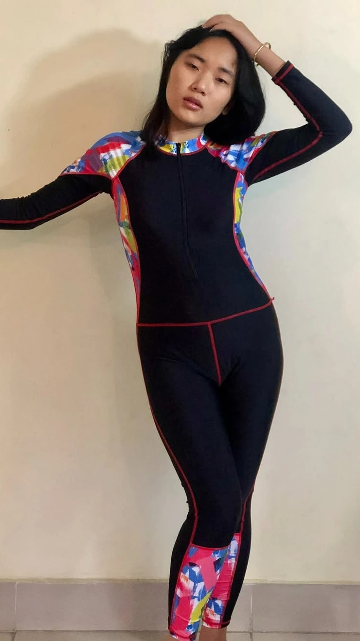 Full-Bodied Swimwear with a Creative Edge