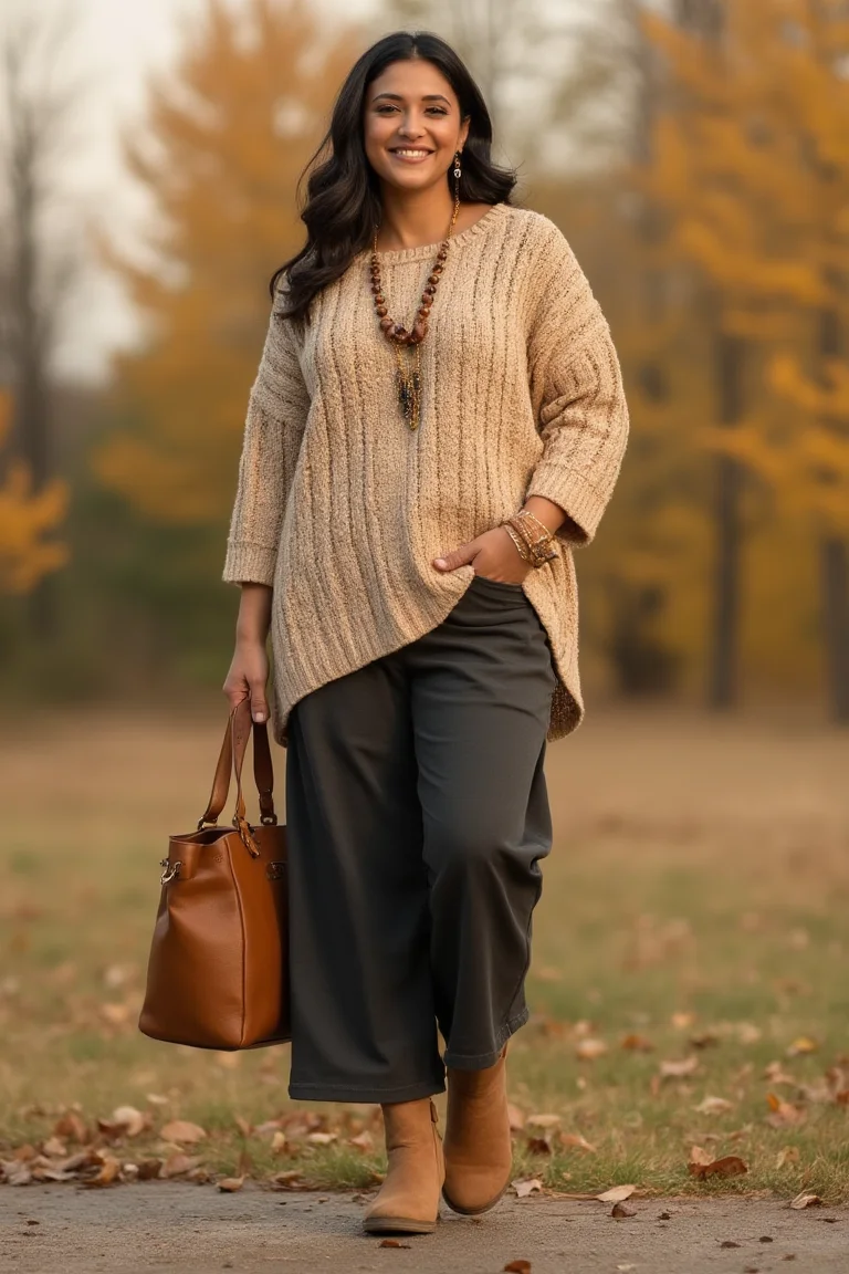 Golden Serenity Plus Size Fall Outfit Inspiration