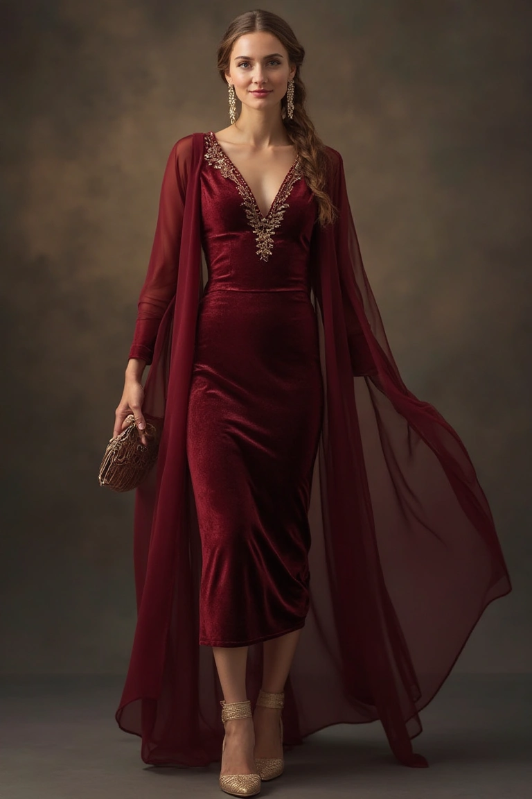 Luxe Velvets Elegant Seasonal Outfit