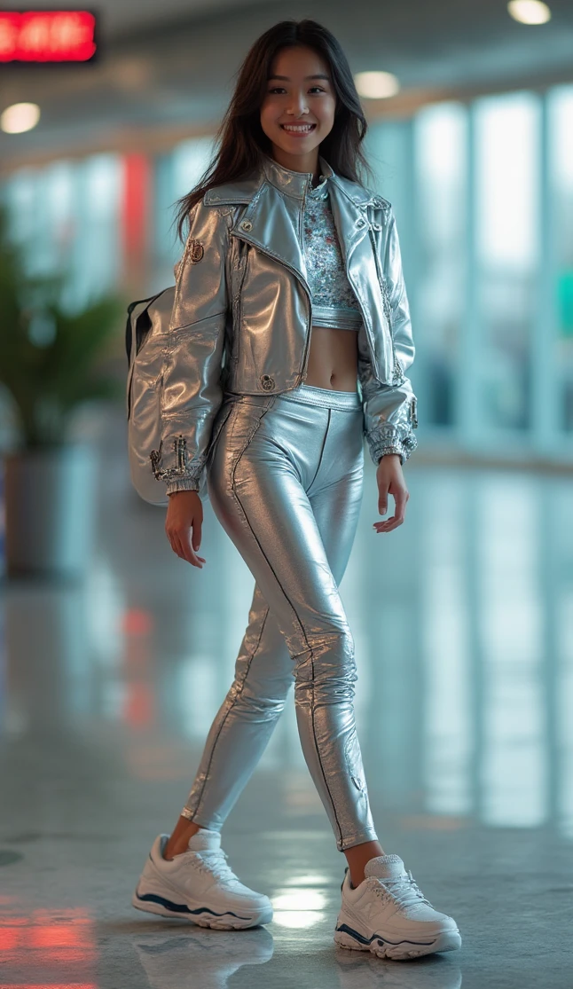 Metallic Two-Piece for Standout Journeys