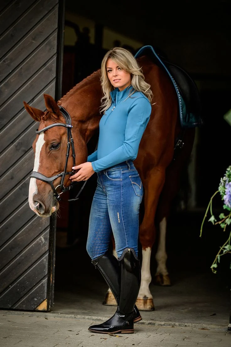 Navy Charcoal Evening Equestrian Outfit Ideas