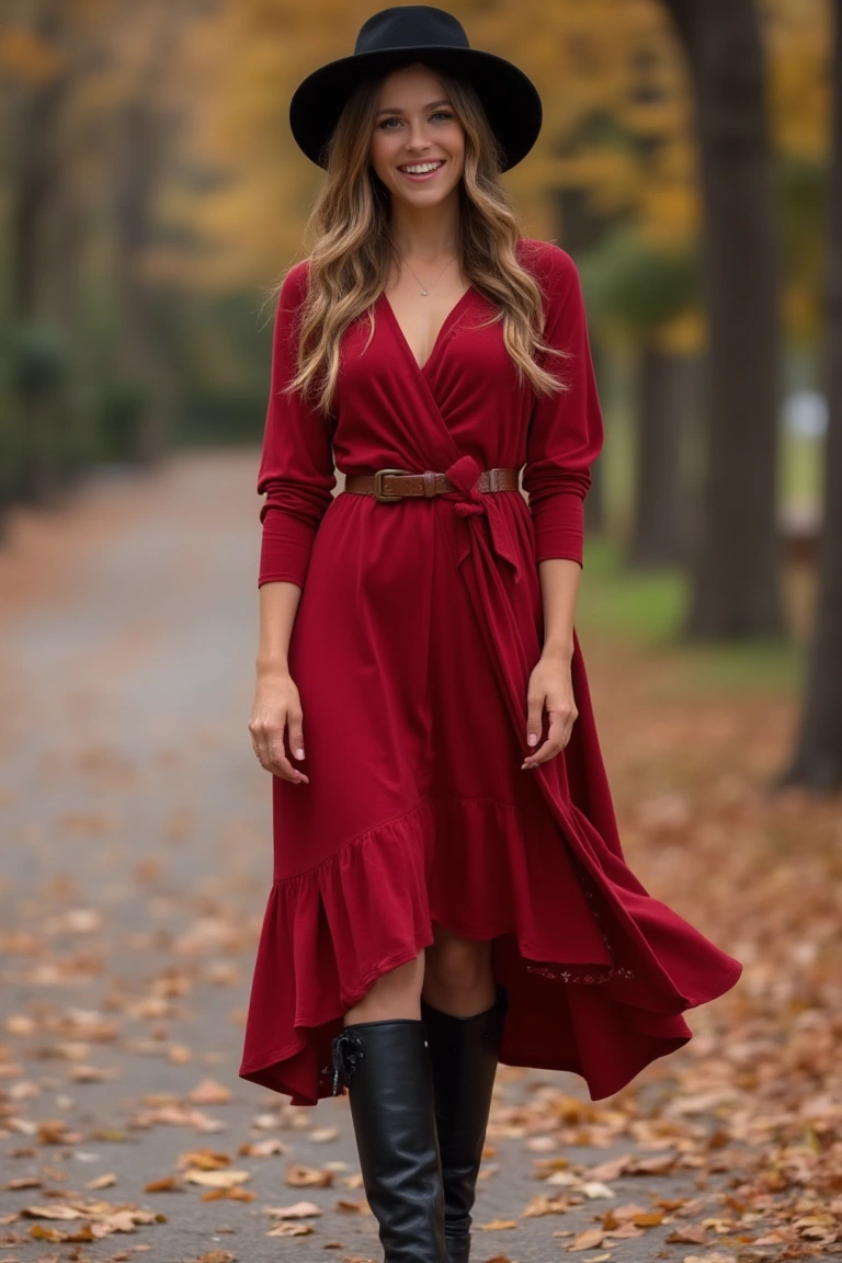 Rich Harmony Flowing Fall Outfit Grace